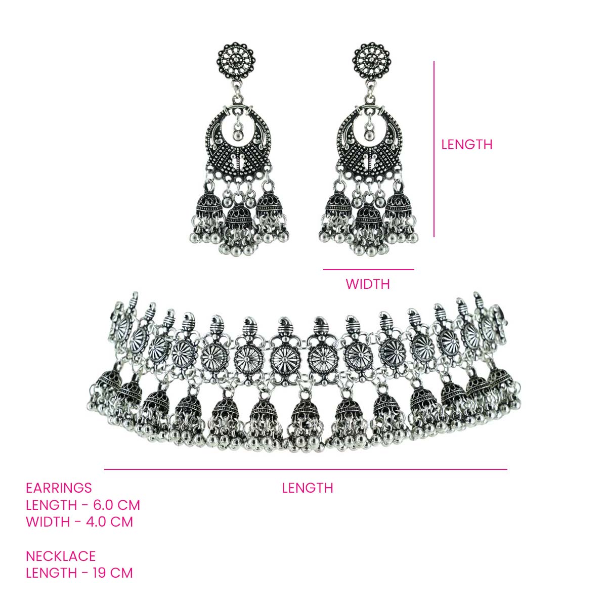 Chamak Oxidised Chocker Set