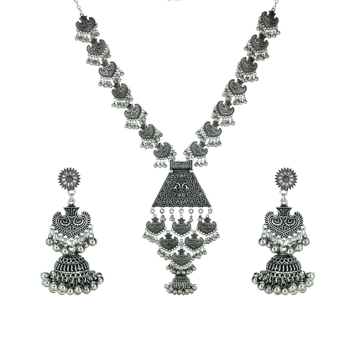 Padmini Oxidised Necklace Set