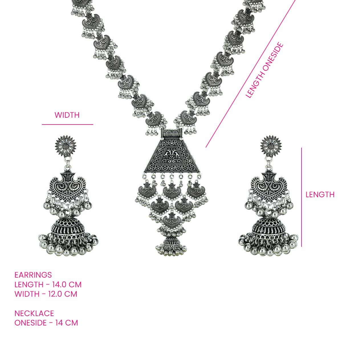 Padmini Oxidised Necklace Set
