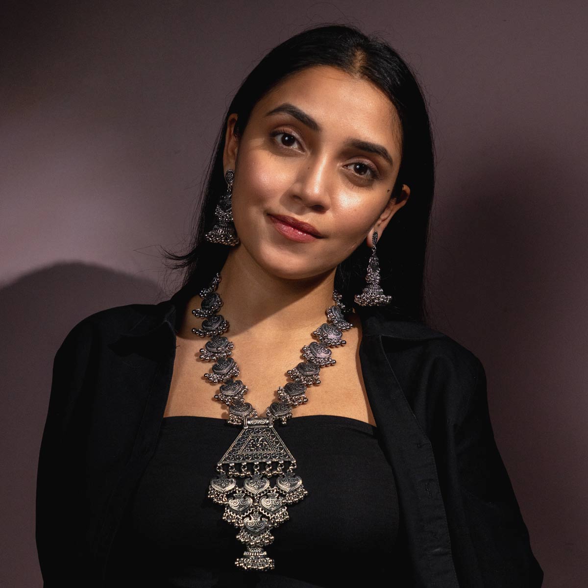 Padmini Oxidised Necklace Set