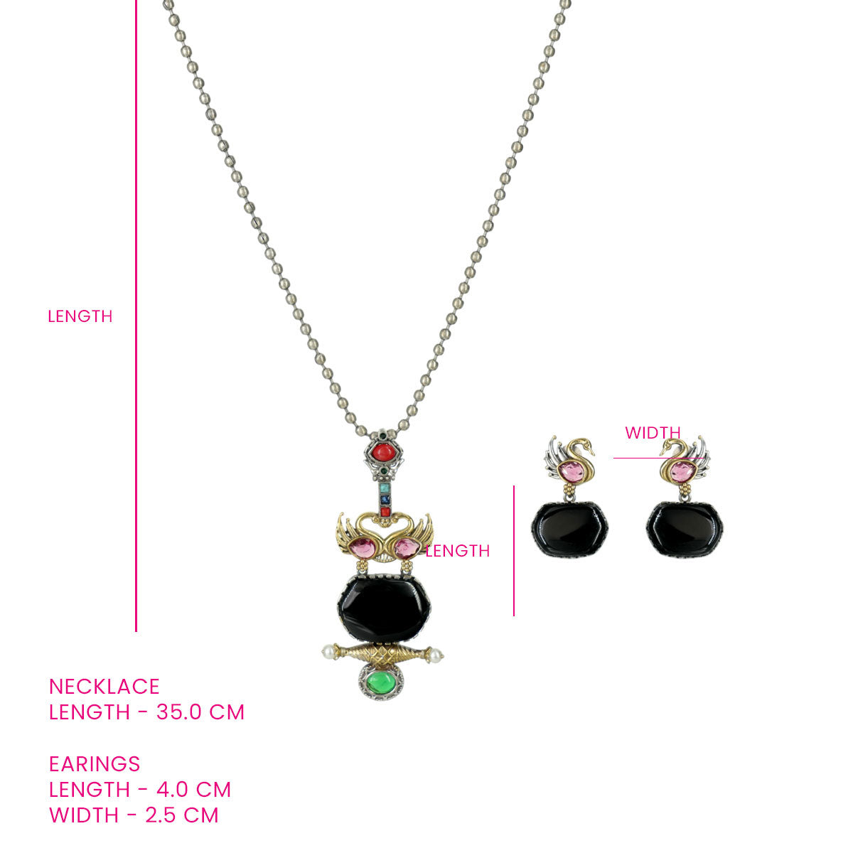 Vanika Semi-Precious Stone Necklace Set