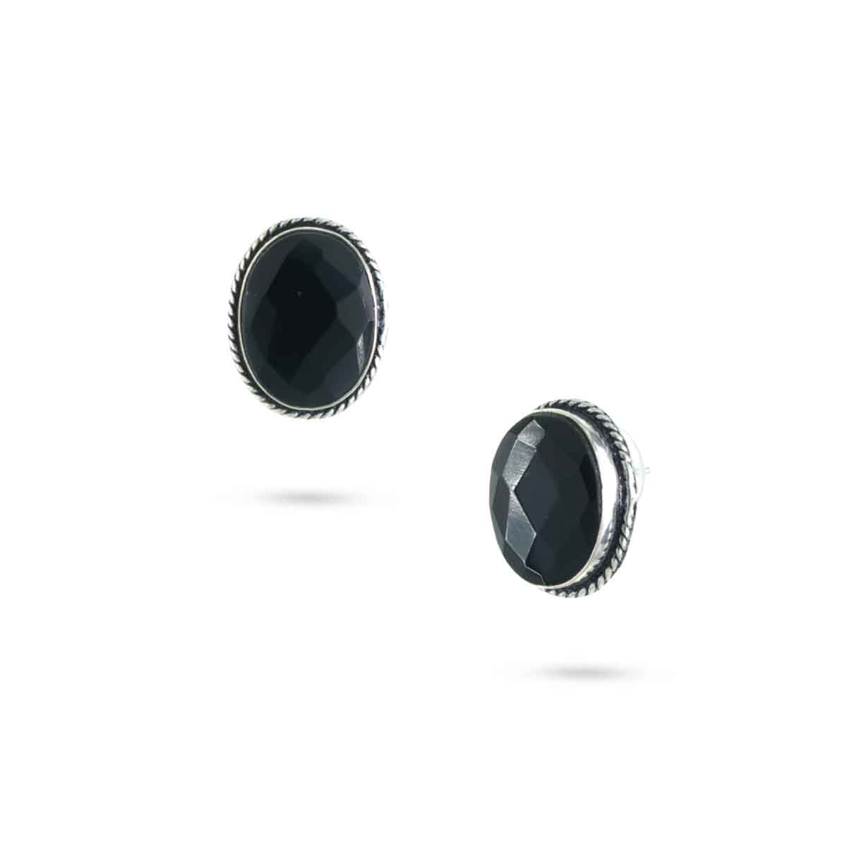 Black Stone Studs