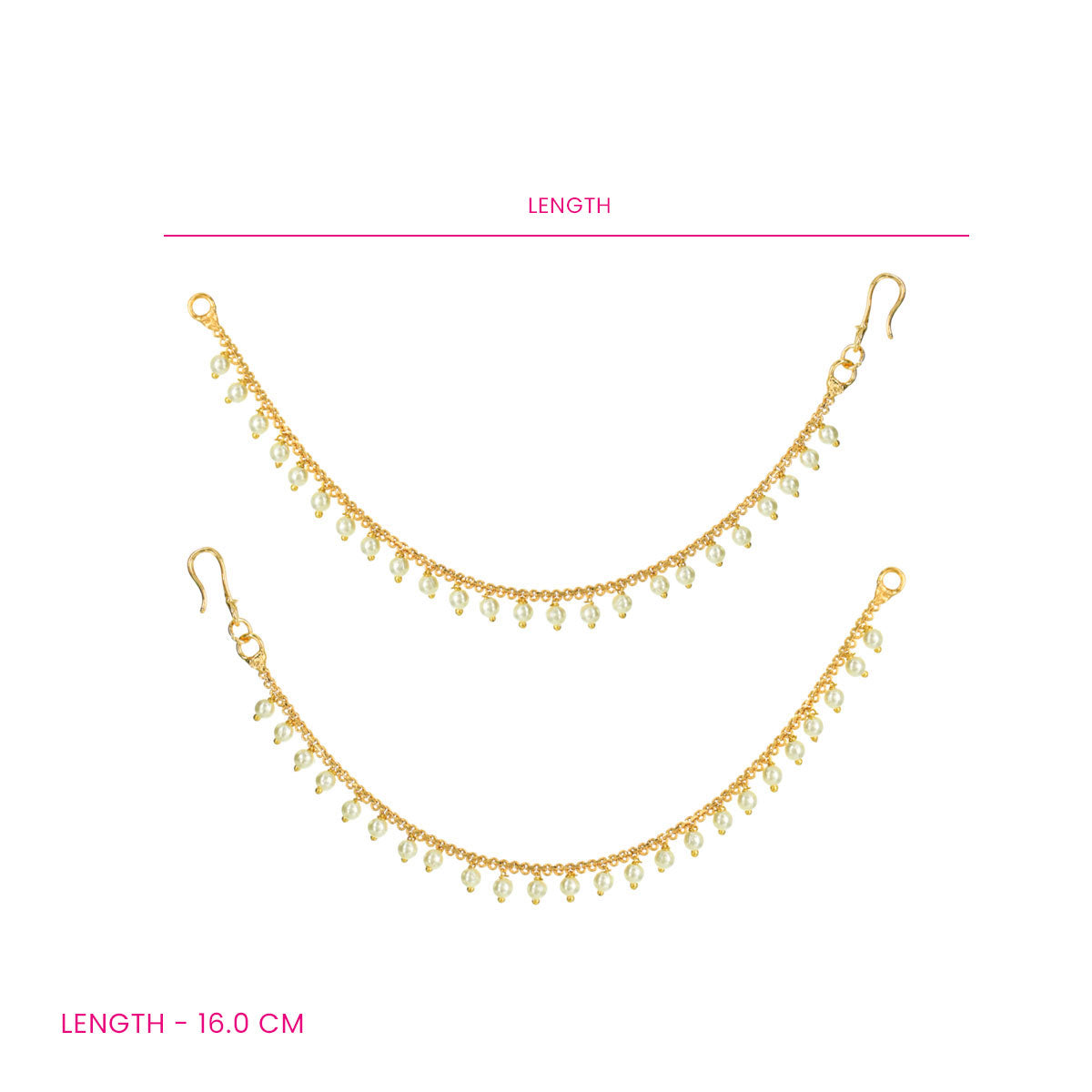 Pearl Hair Chain (Set of 2)