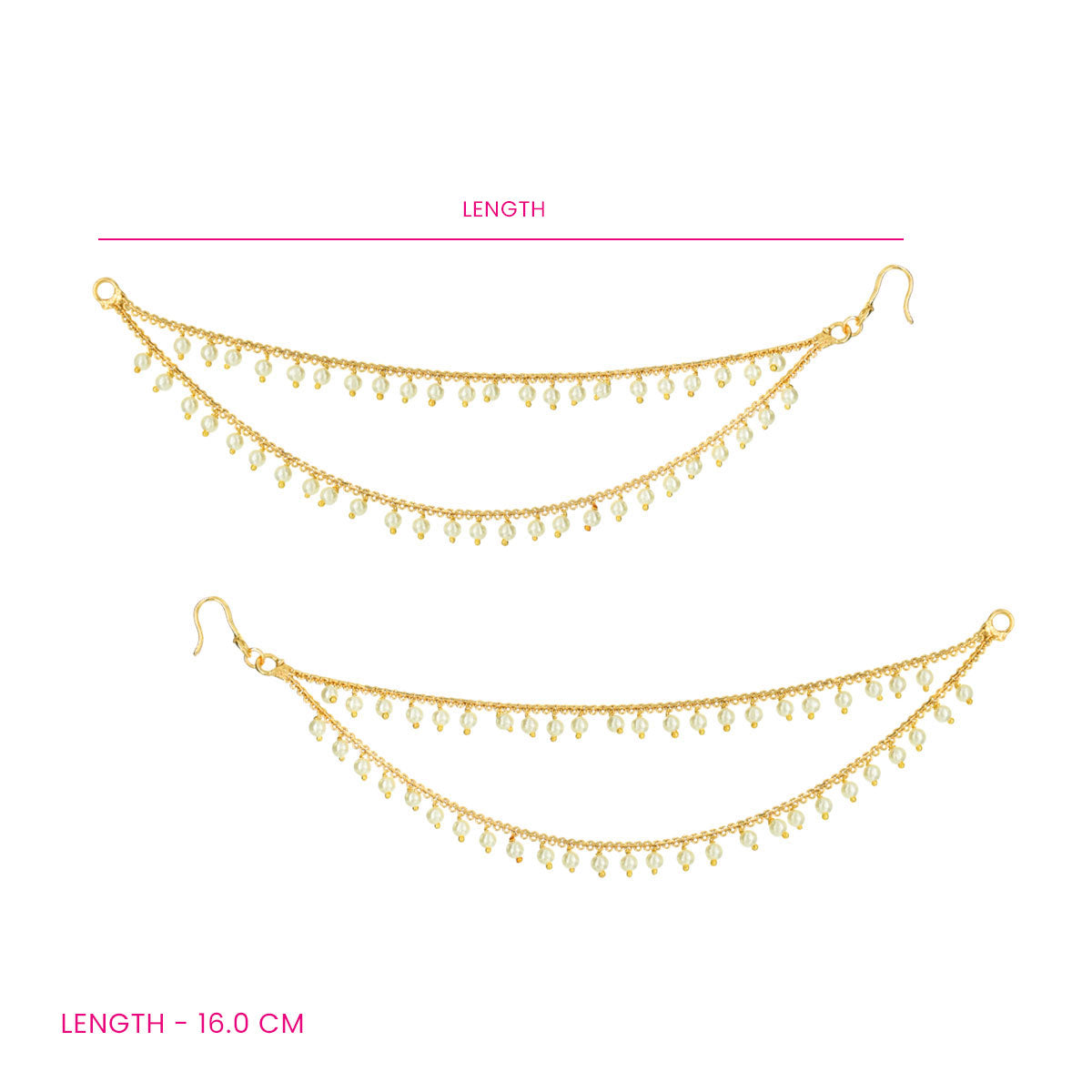 Sunehri Pearl Hair Chain