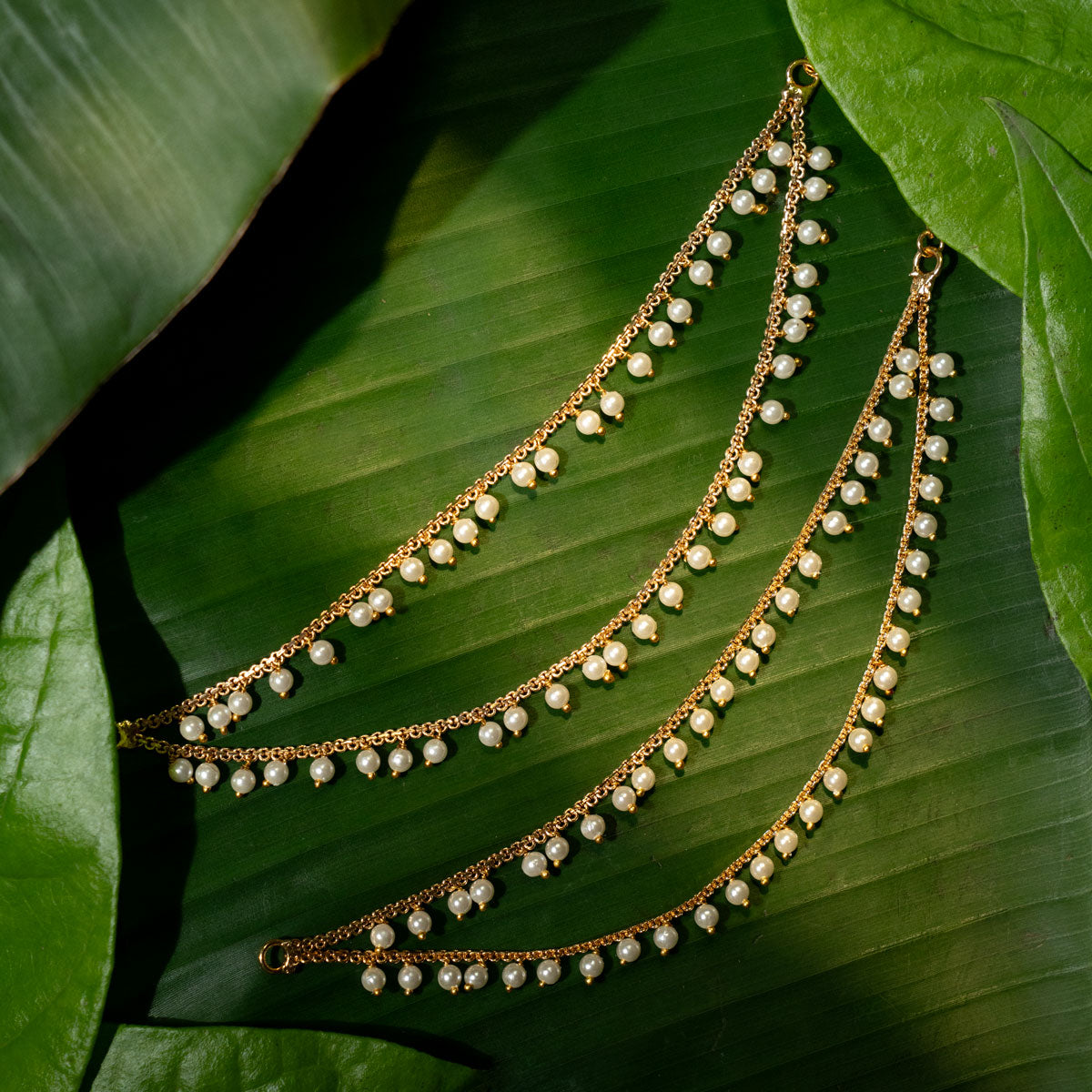 Sunehri Pearl Hair Chain