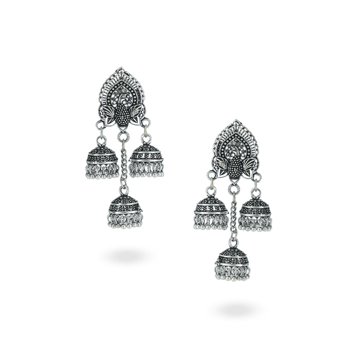Morni Oxidised Jhumka
