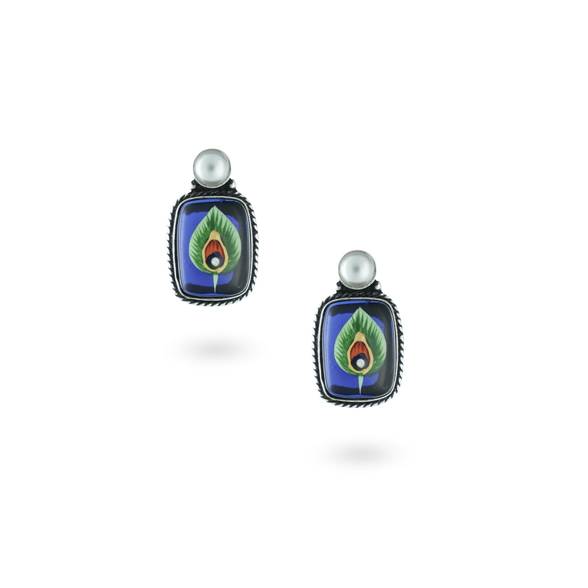 Hand painted Morpankh Studs