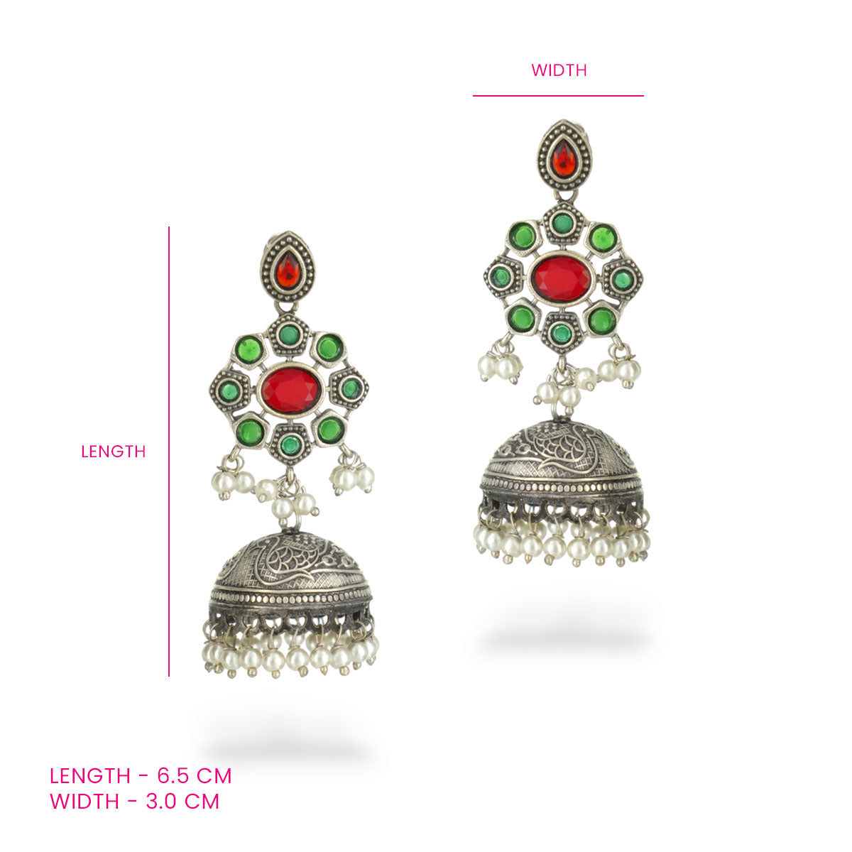 Noor-e-Morni Jhumka Earrings