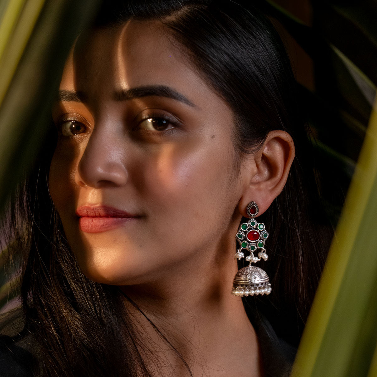 Noor-e-Morni Jhumka Earrings