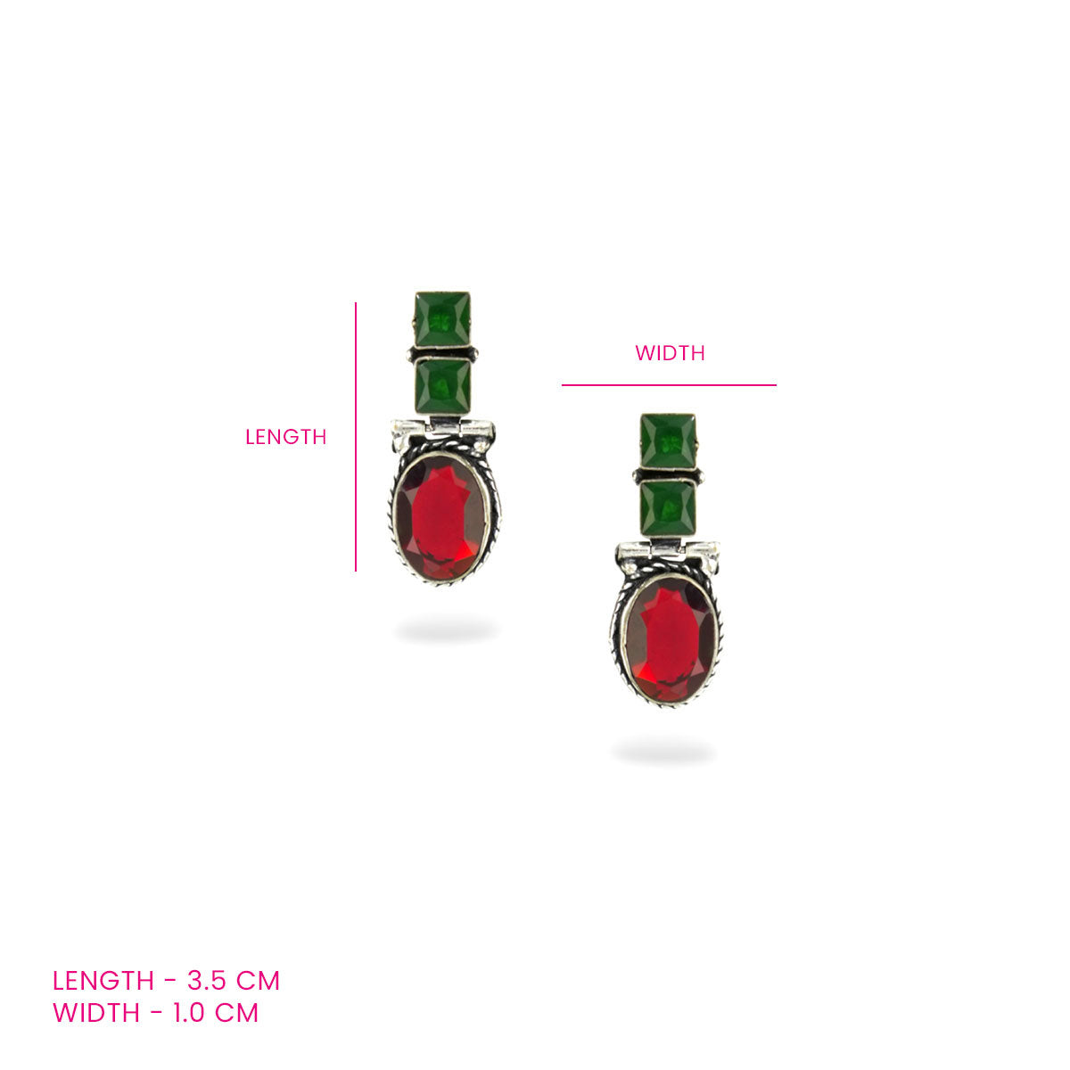 Rangreez Stone Drop Earrings
