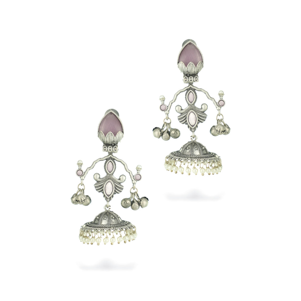 Tejasvi Pearl Jhumkas