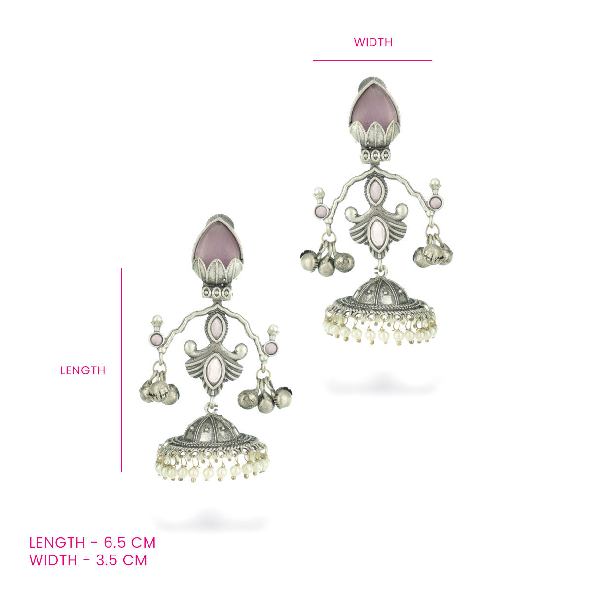 Tejasvi Pearl Jhumkas