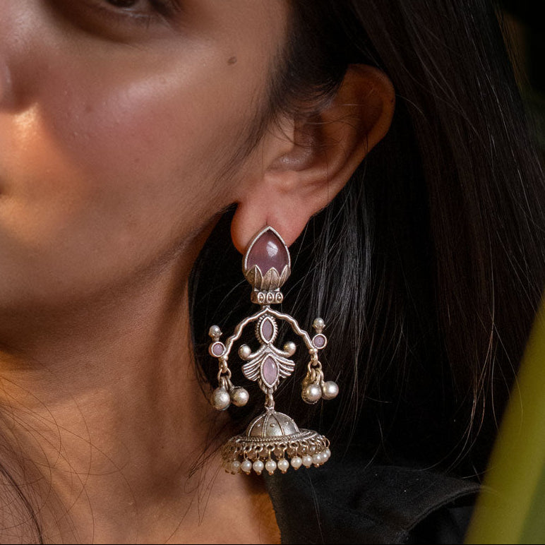 Tejasvi Pearl Jhumkas