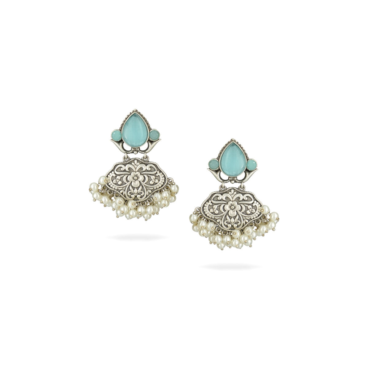 Noor Aqua Earrings