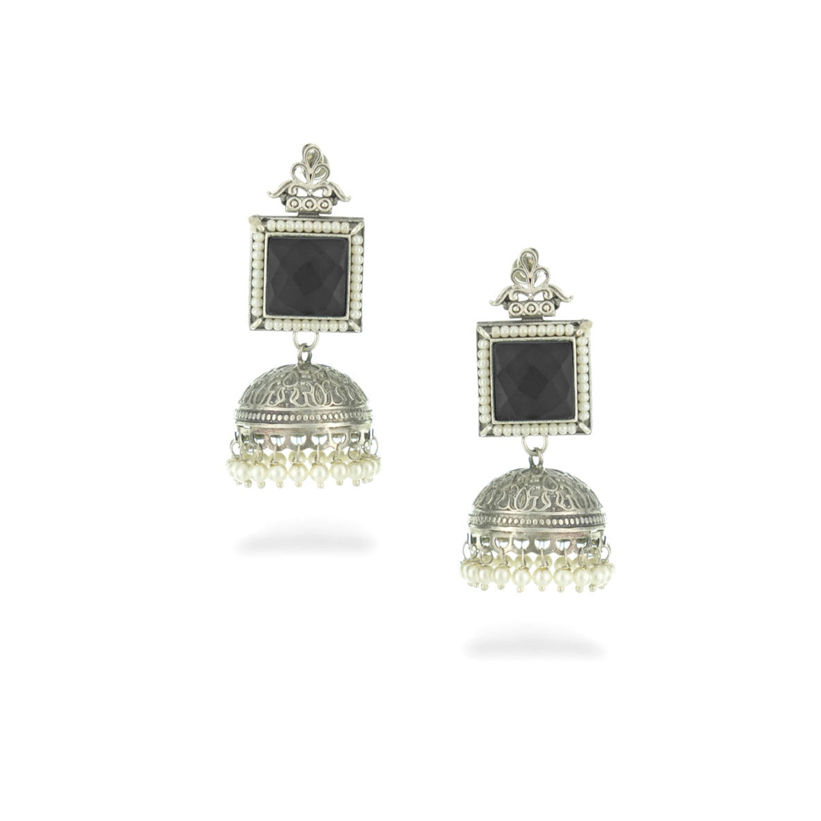 Neerja Square Pearl Jhumka