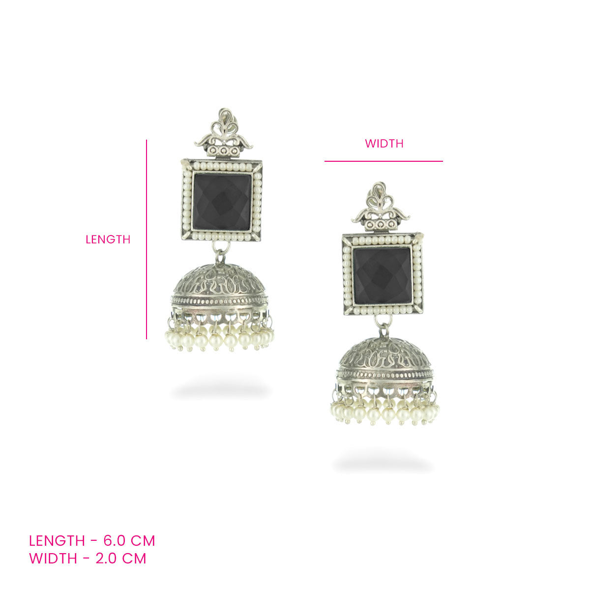 Neerja Square Pearl Jhumka