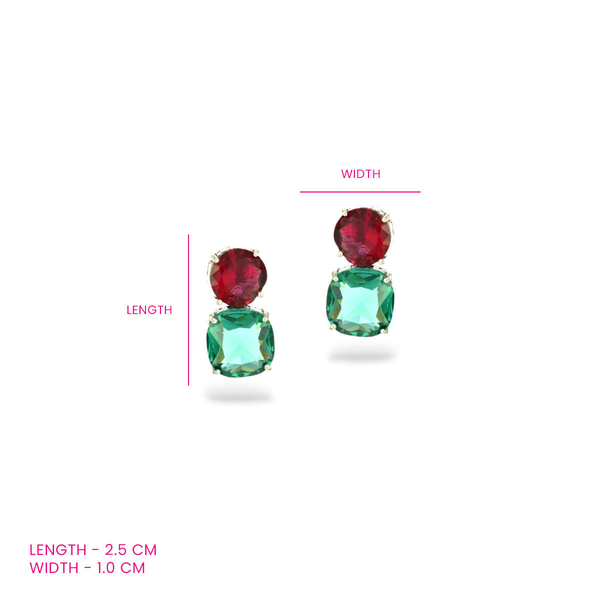 Rangmahal Duo Stud Earrings