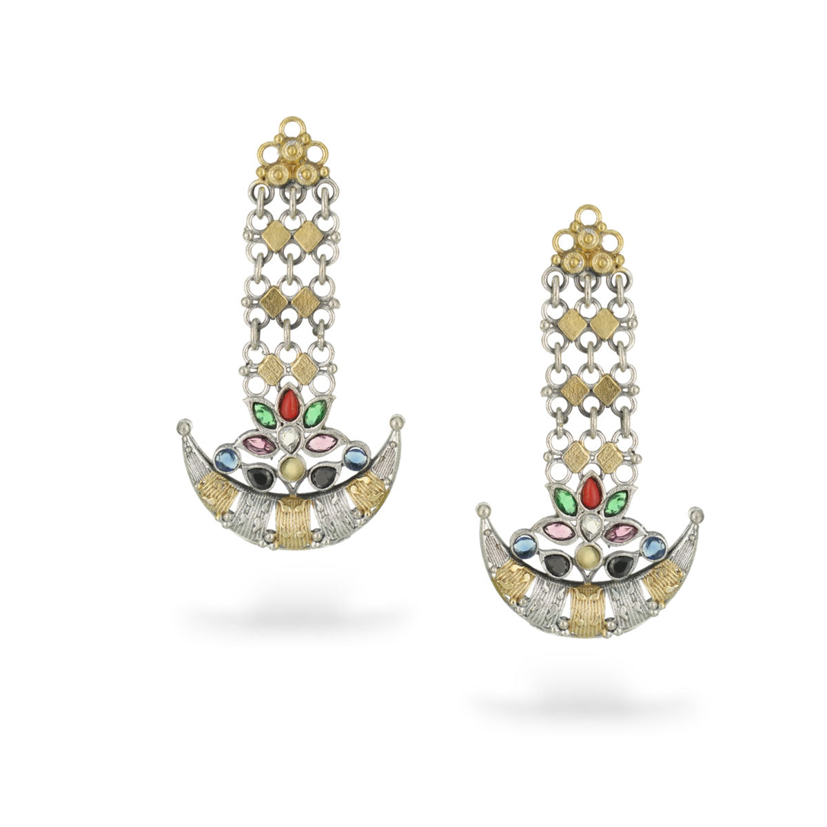 Aarohi Stone Chandbali Earrings