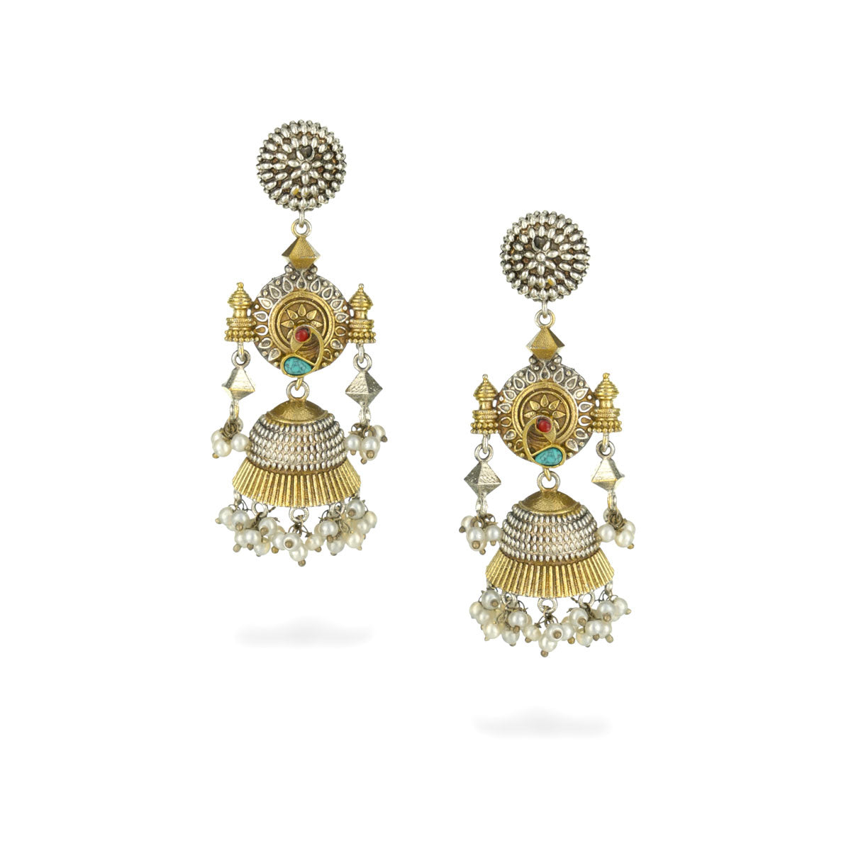 Soorya Pearl Jhumka Earrings