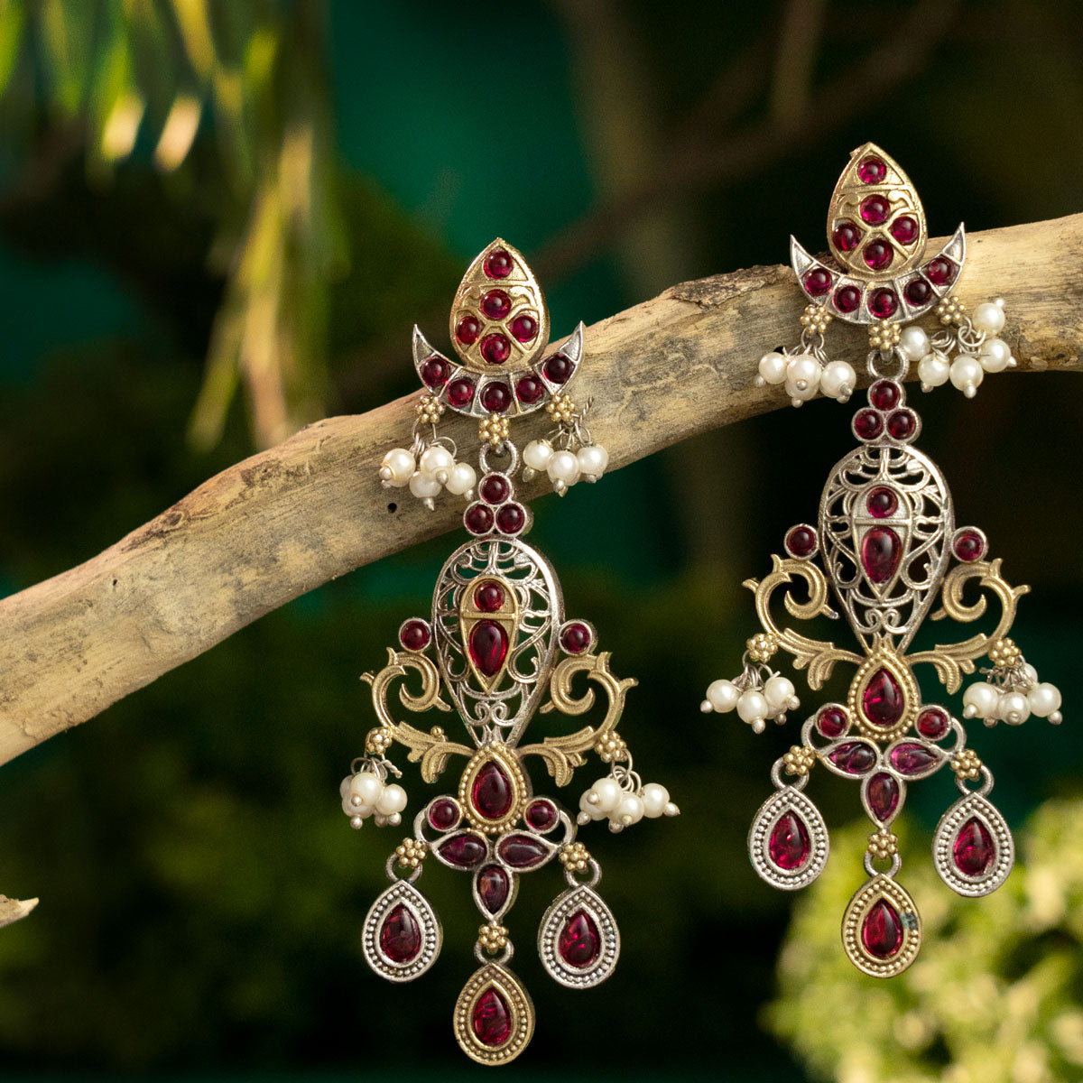 Rudrika Ruby Earrings
