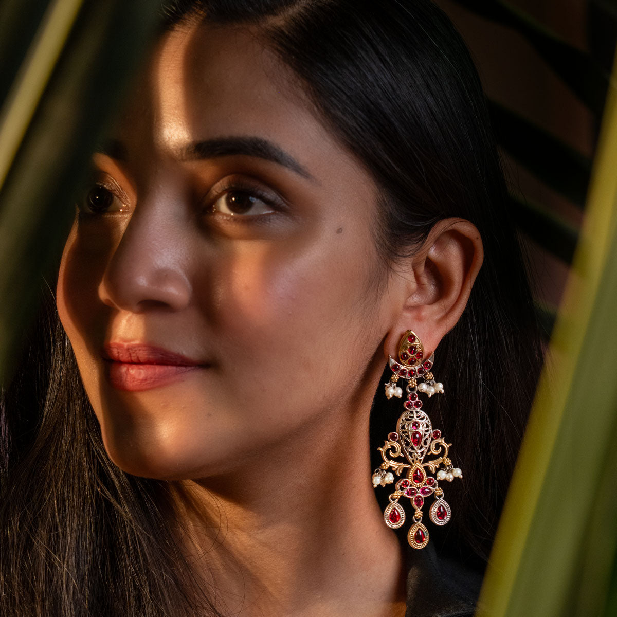 Rudrika Ruby Earrings