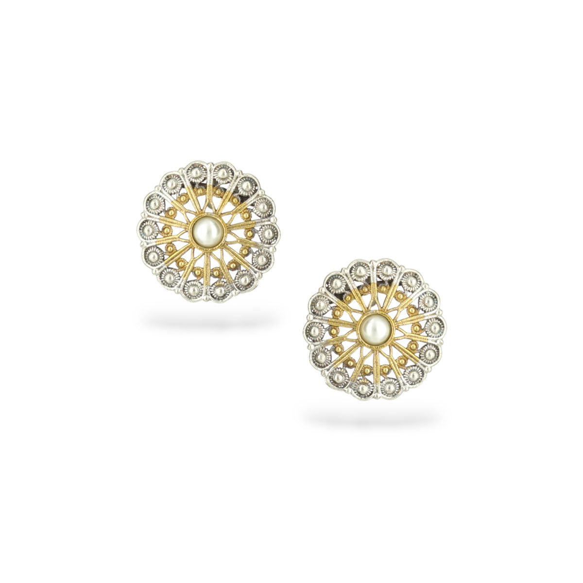 Mehr Pearl Bloom Stud Earrings