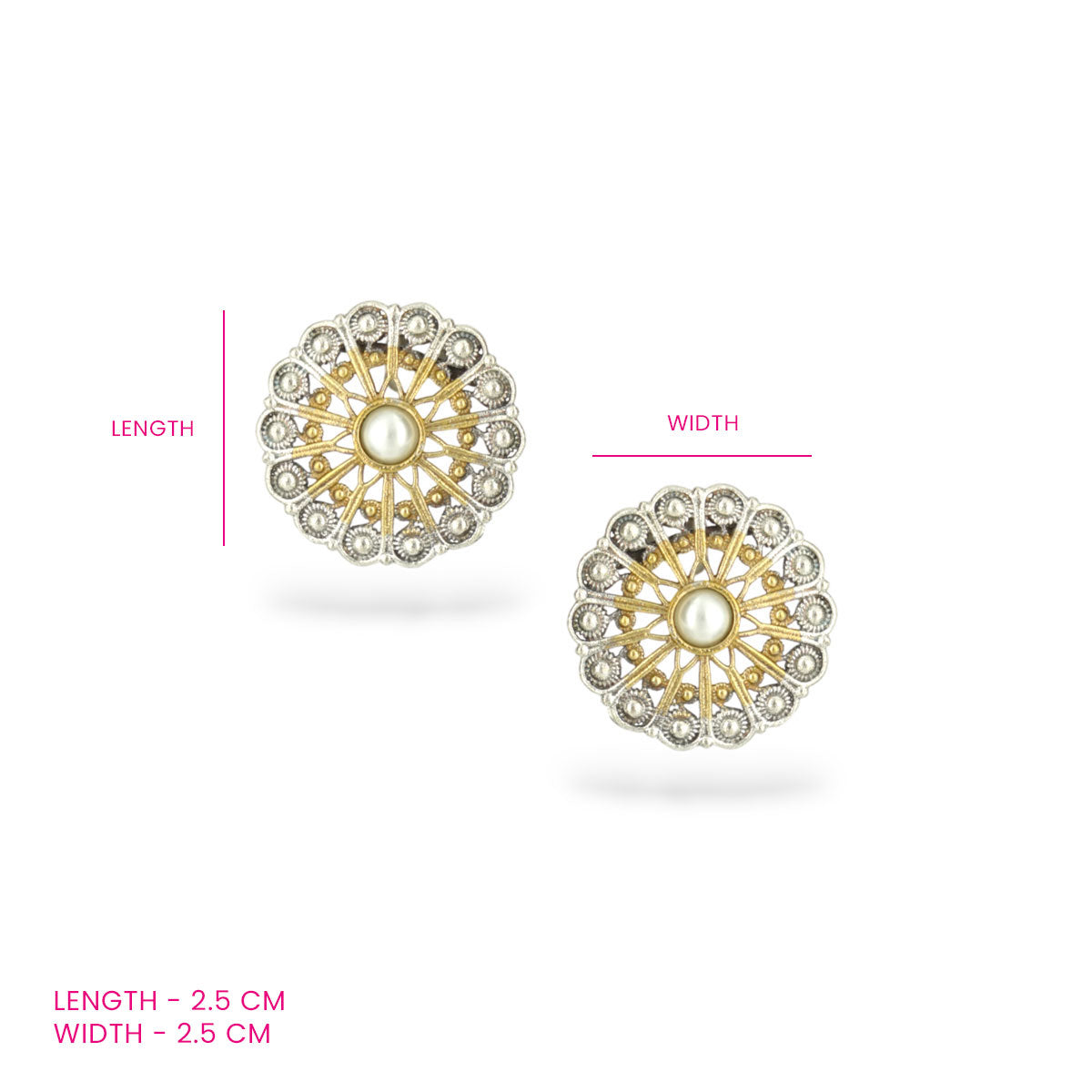 Mehr Pearl Bloom Stud Earrings
