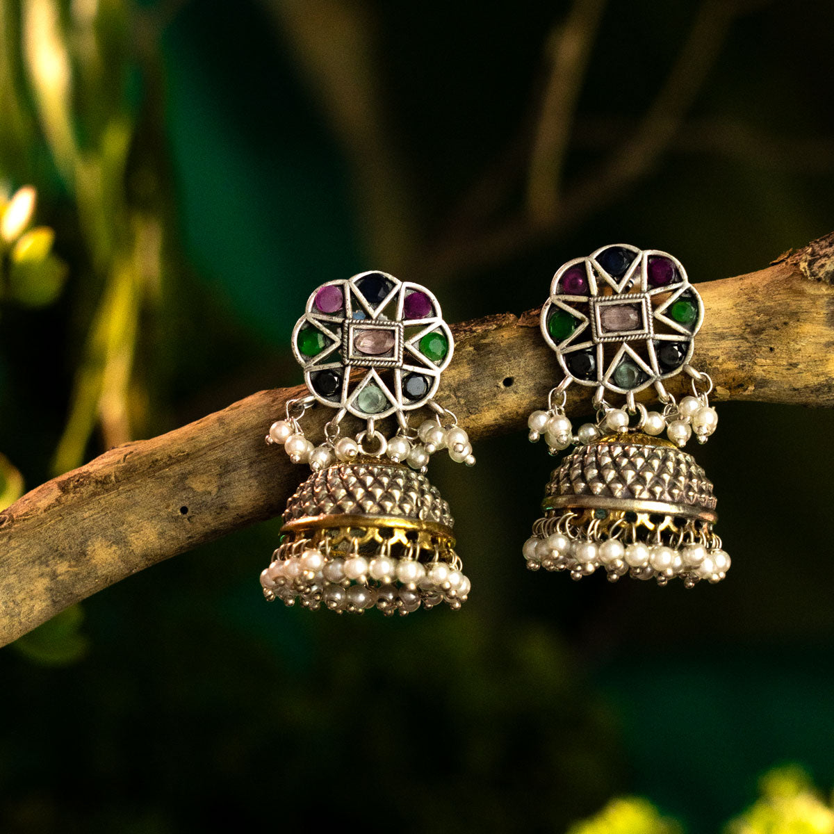 Navrang Jhumka Earrings