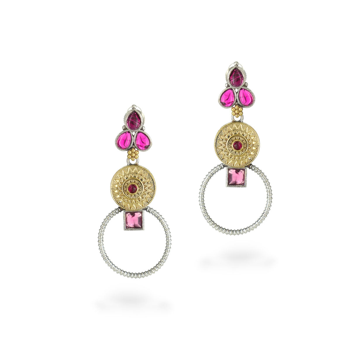 Zeenat Halo Drop Earrings