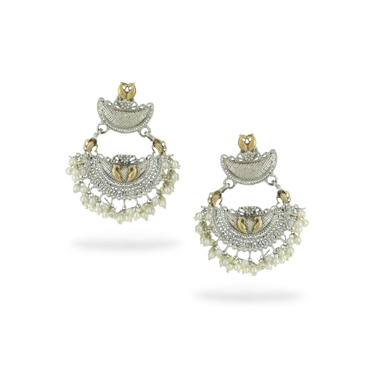 Morni Pearl Chandbali Earrings