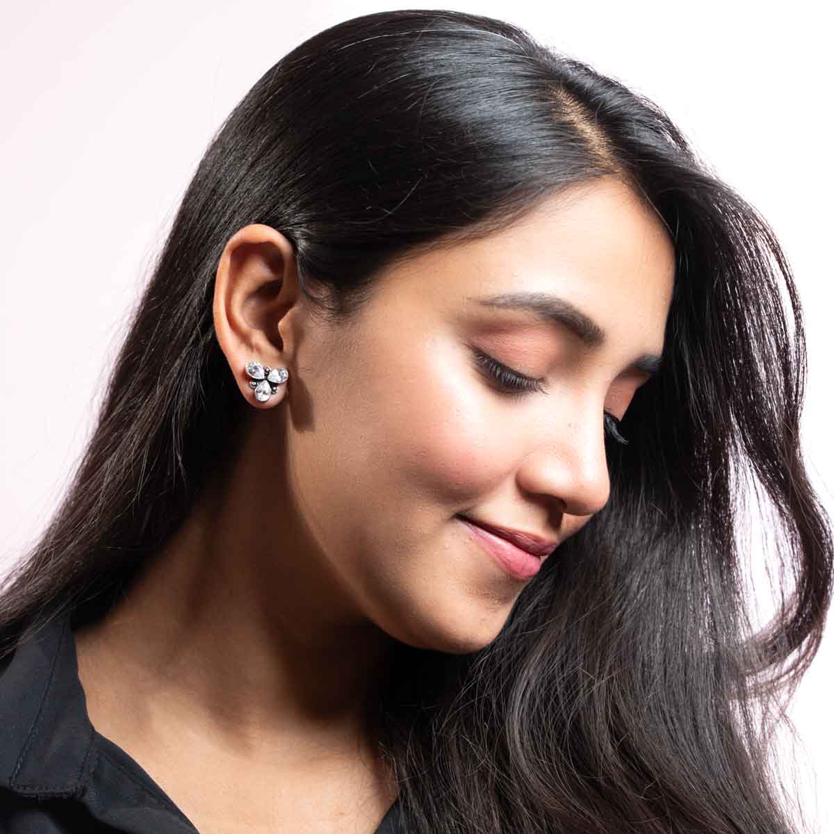 Jai Oxidised Studs