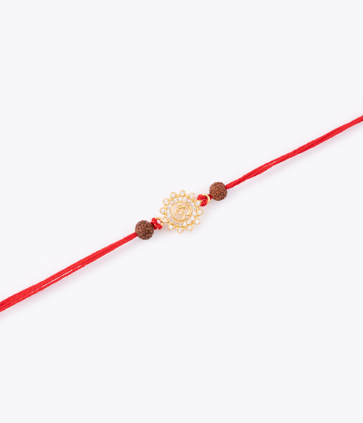 Om Sunburst Gold-Plated Rakhi