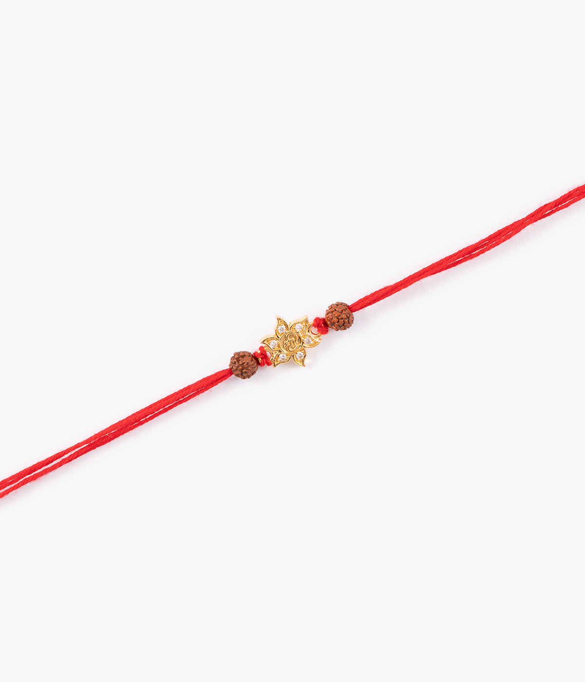 Rudraksha Shree Gold-Plated Rakhi
