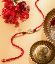 Krishna Naam Gold-Plated Rakhi