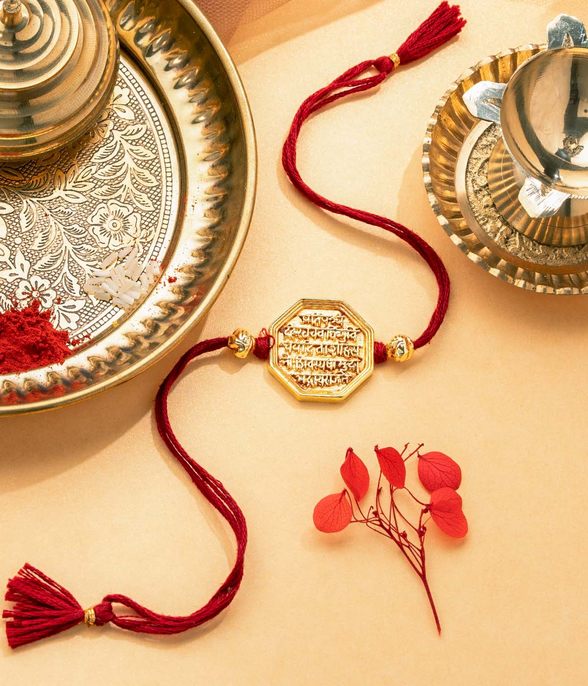 Gold-Plated Rajmudra Rakhi