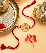 Gold-Plated Rajmudra Rakhi