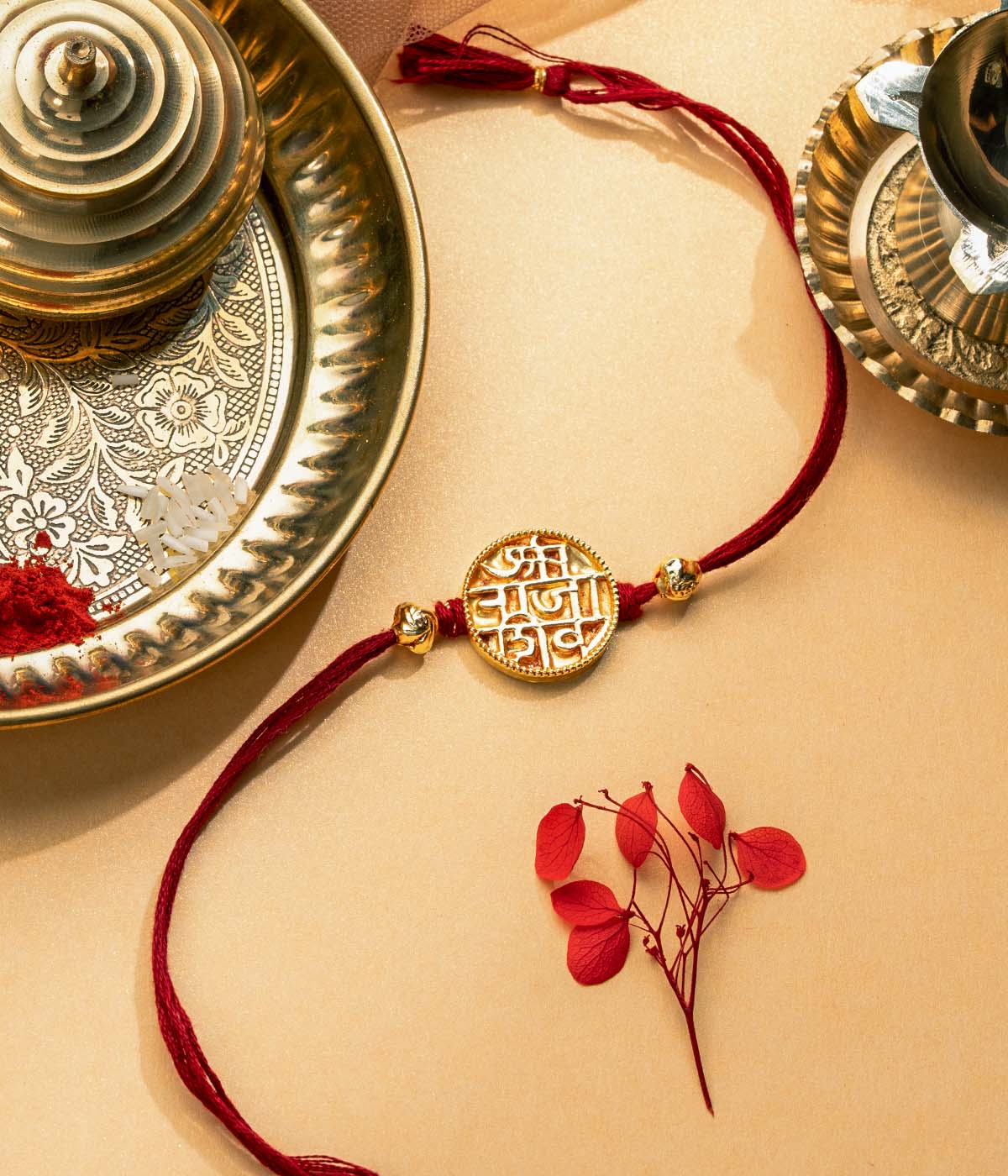 Shivrai Gold-Plated Rakhi