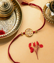 Shivrai Gold-Plated Rakhi