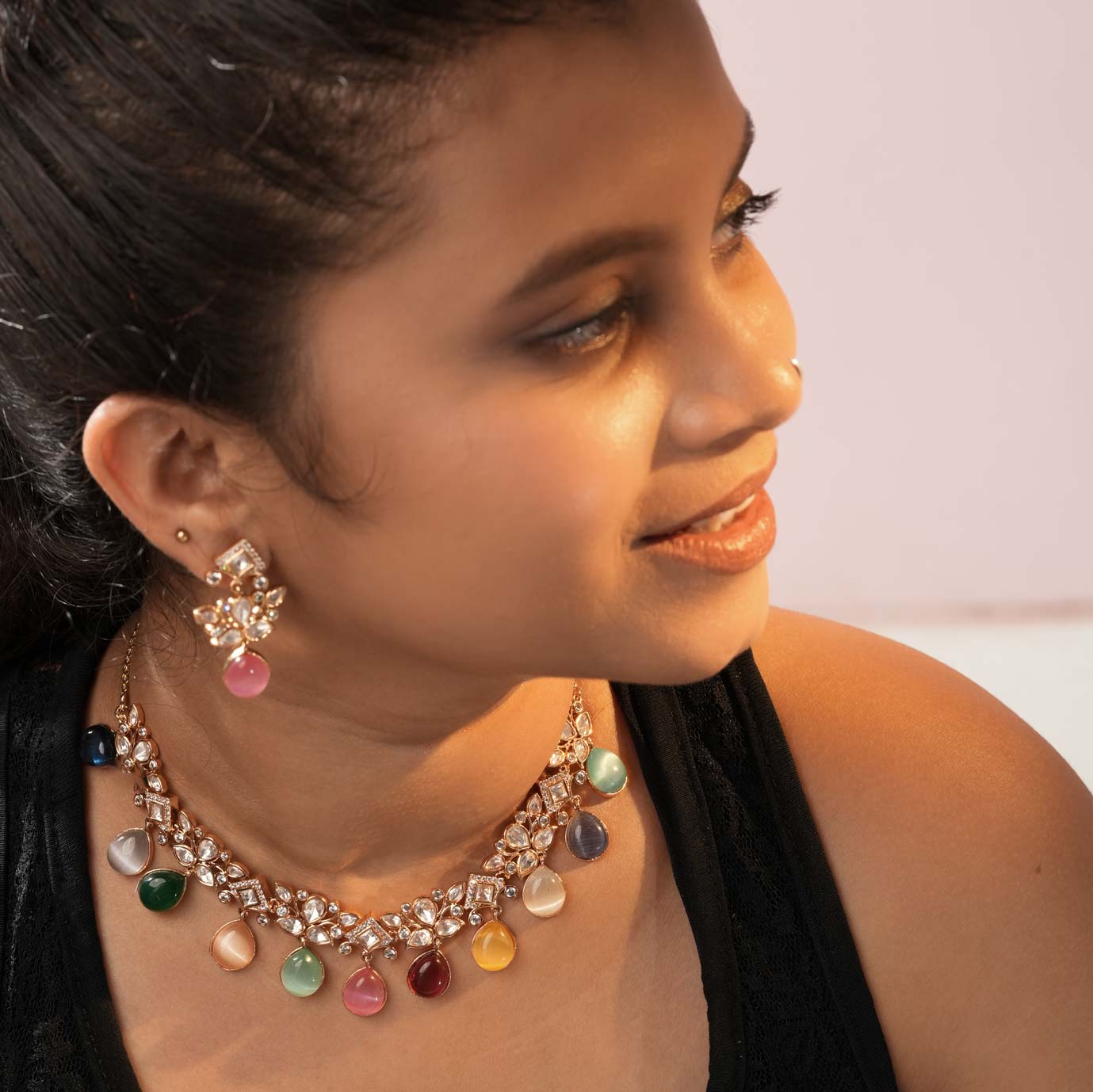 Navrang Kundan Necklace Set