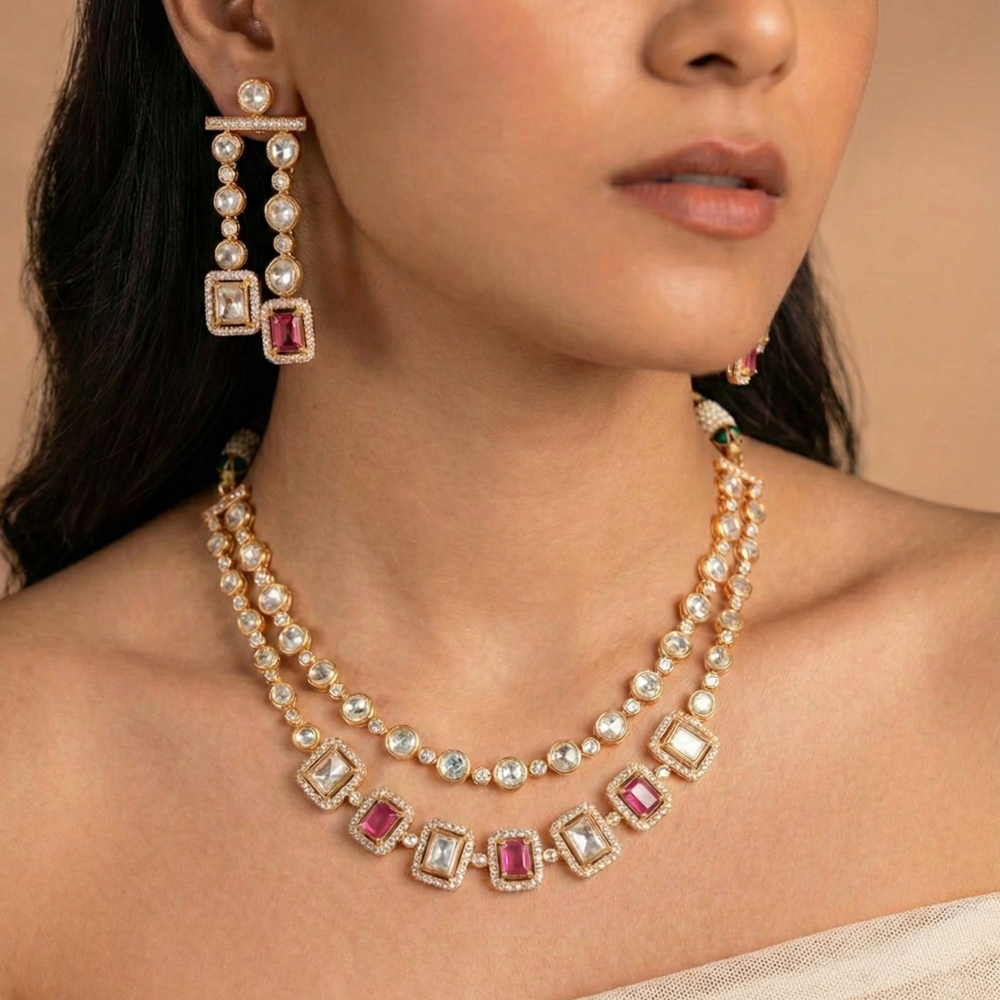Nayantara Kundan Necklace Set