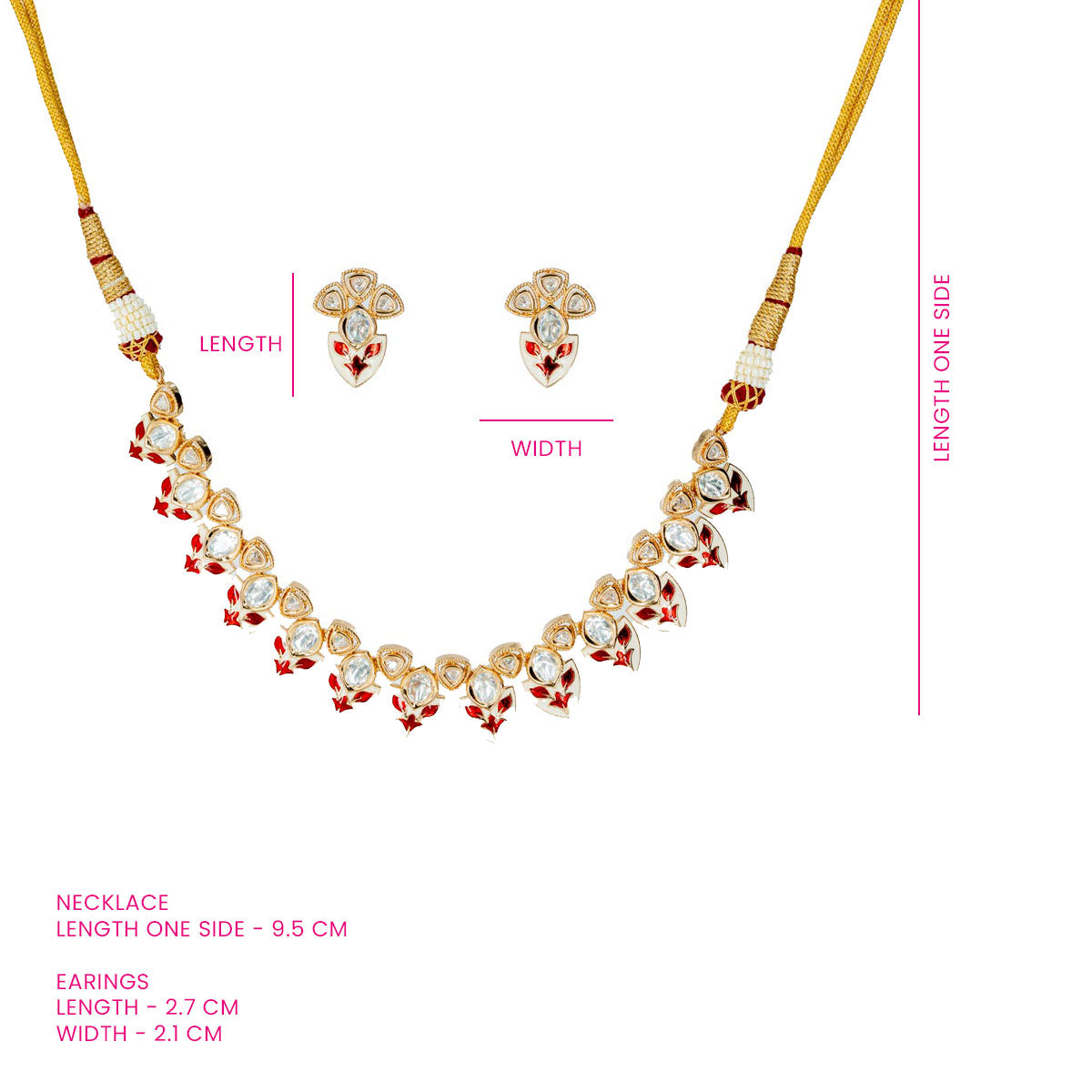 Rudrika Meenakari Necklace Set