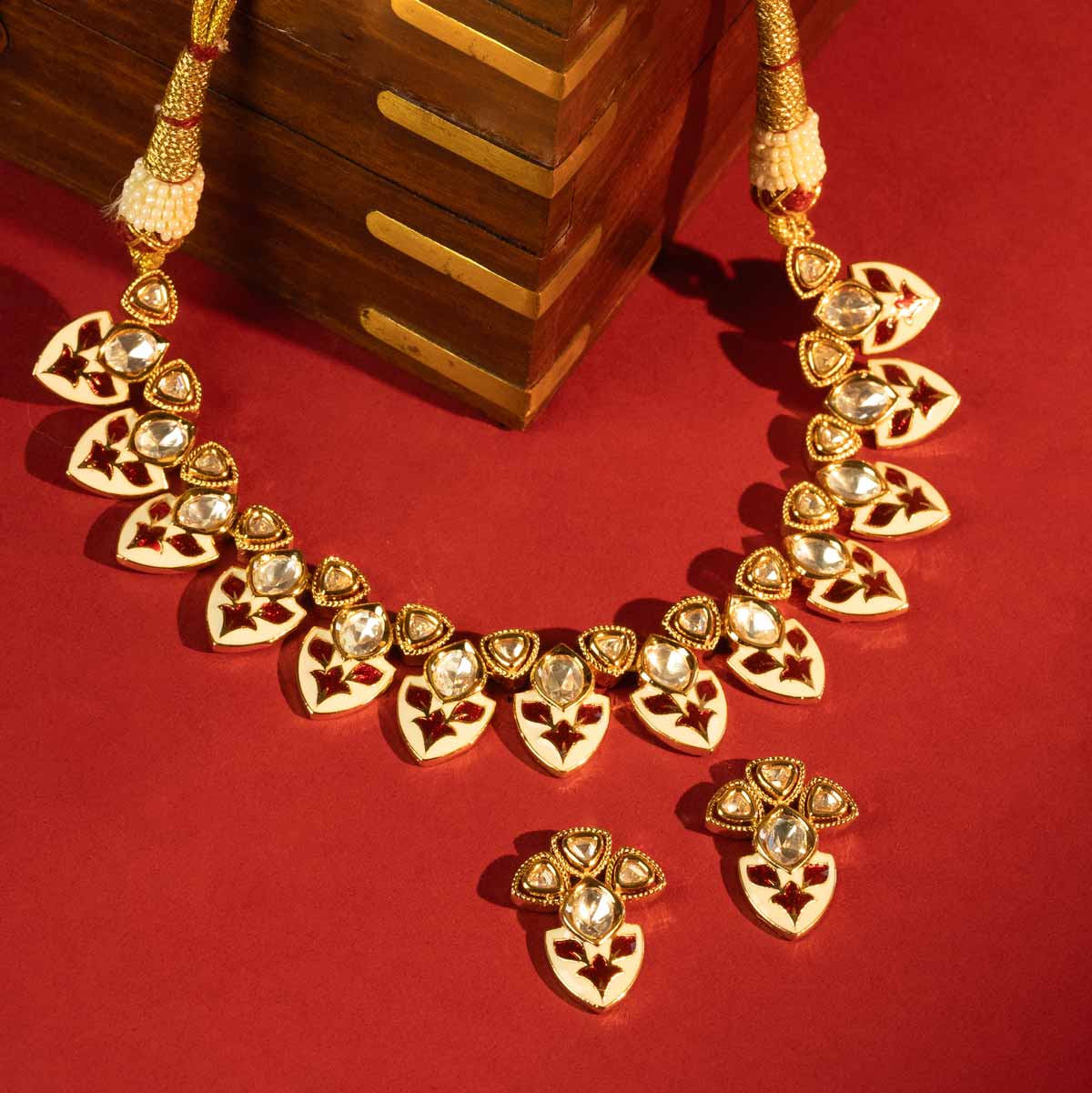 Rudrika Meenakari Necklace Set