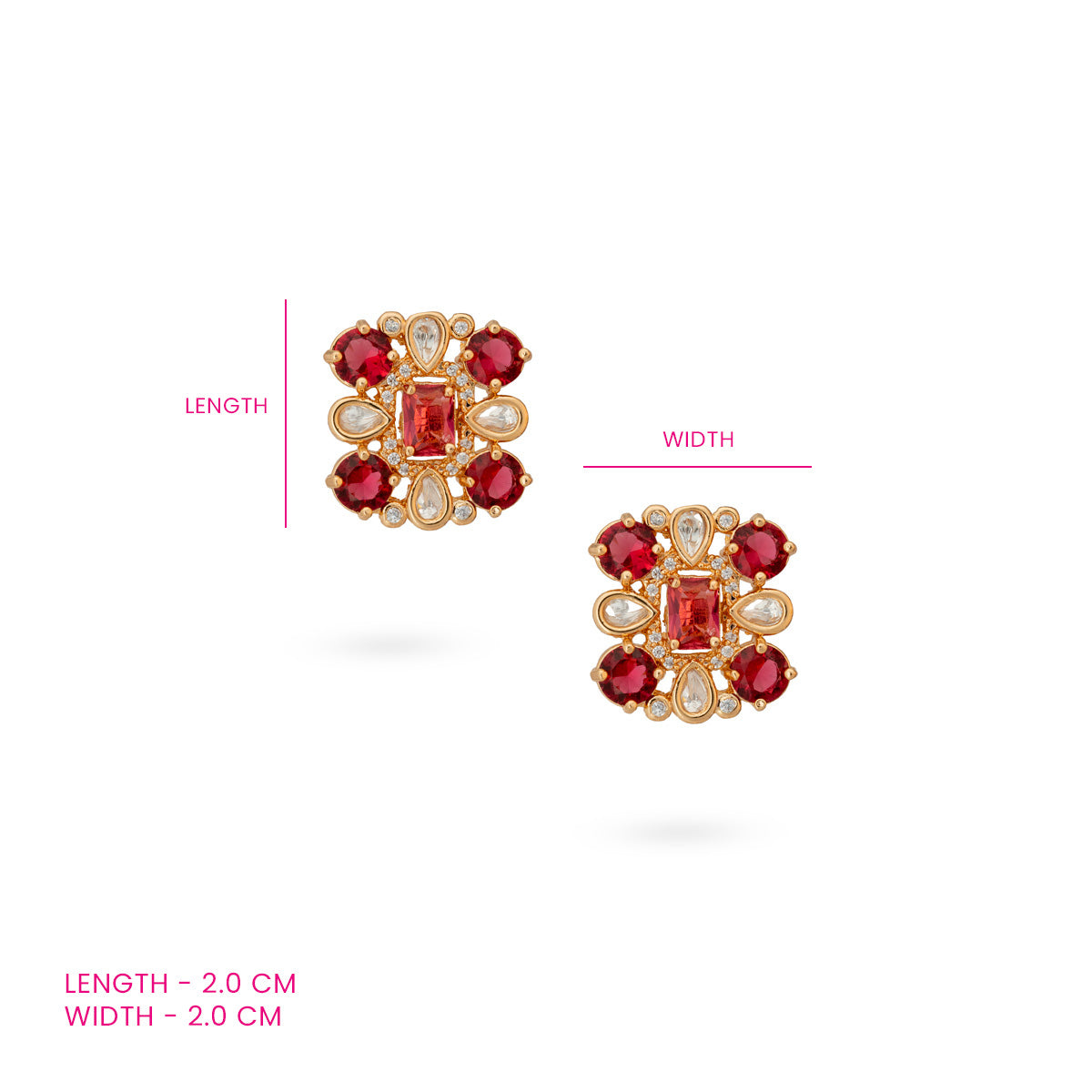 Ruby Radiance Studs