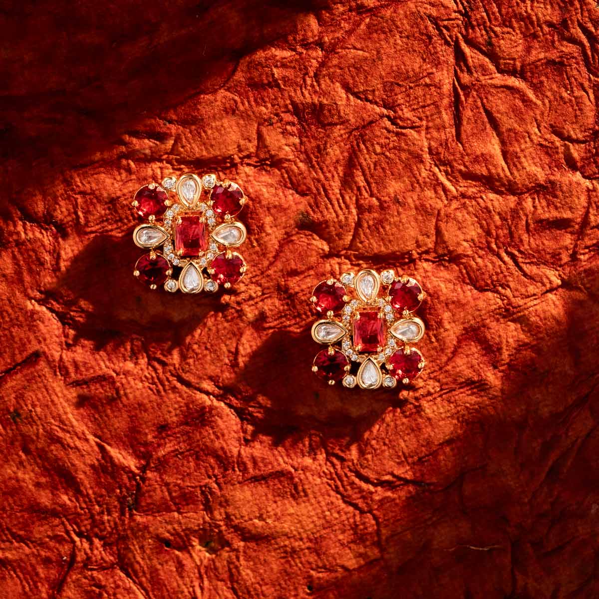 Ruby Radiance Studs