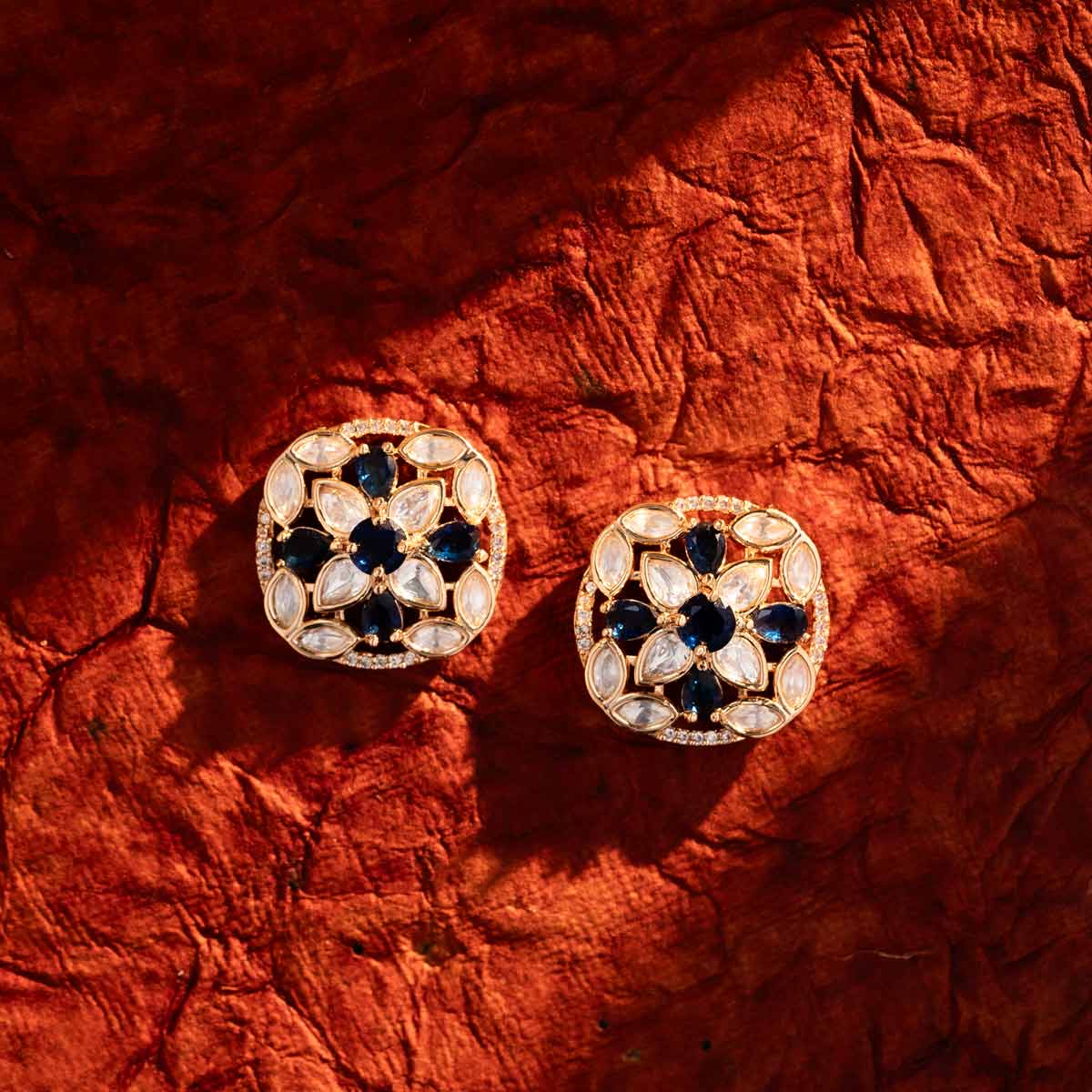 Sapphire Bloom Studs