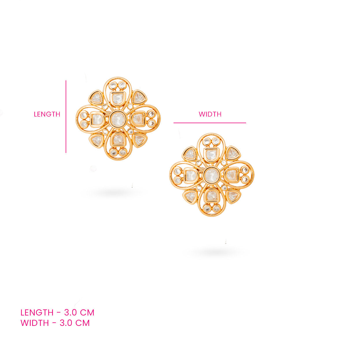 Golden Clover Studs