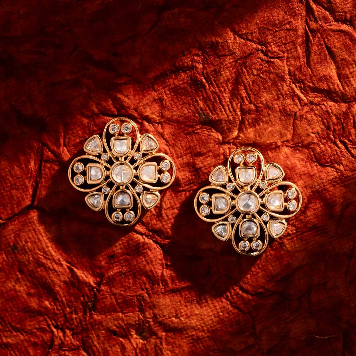 Golden Clover Studs