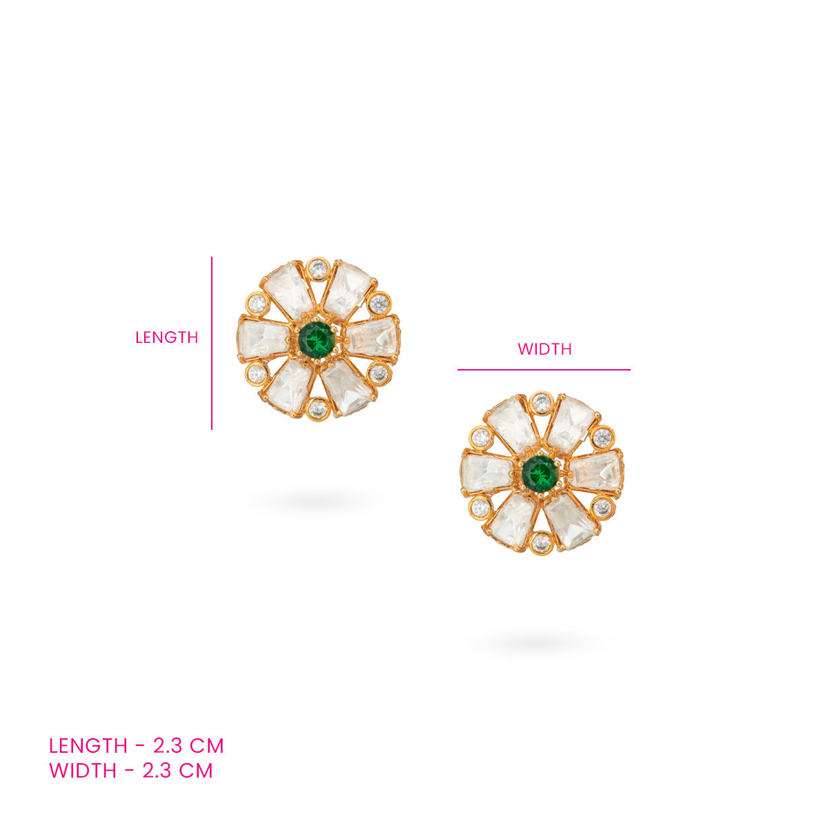Emerald Bloom Studs
