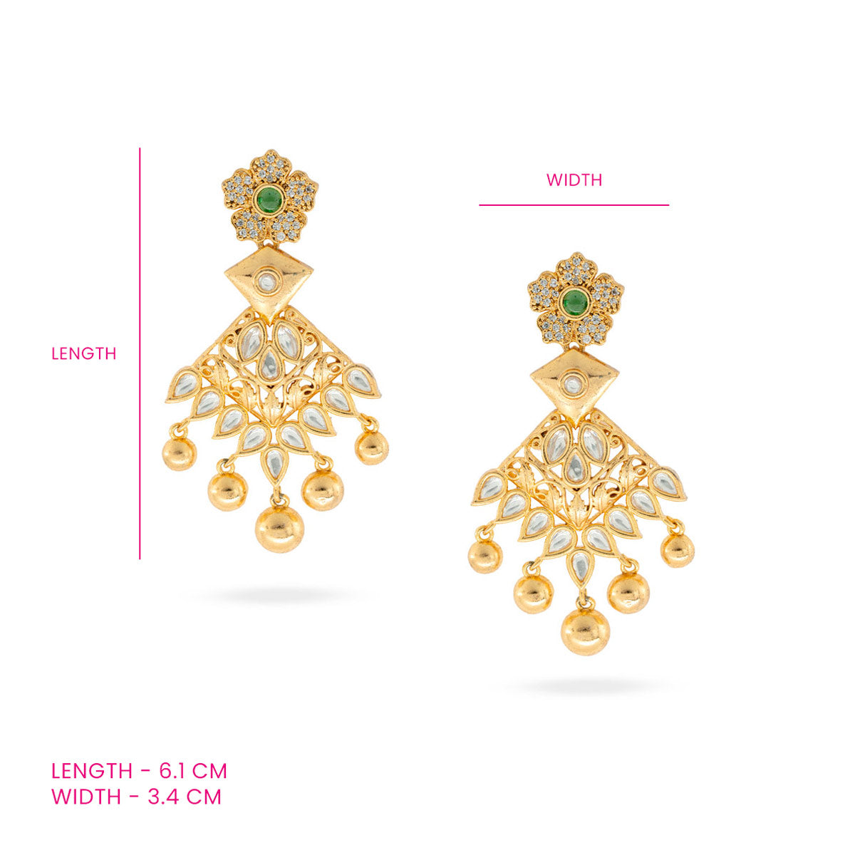 Rajwada Jhalar Earrings