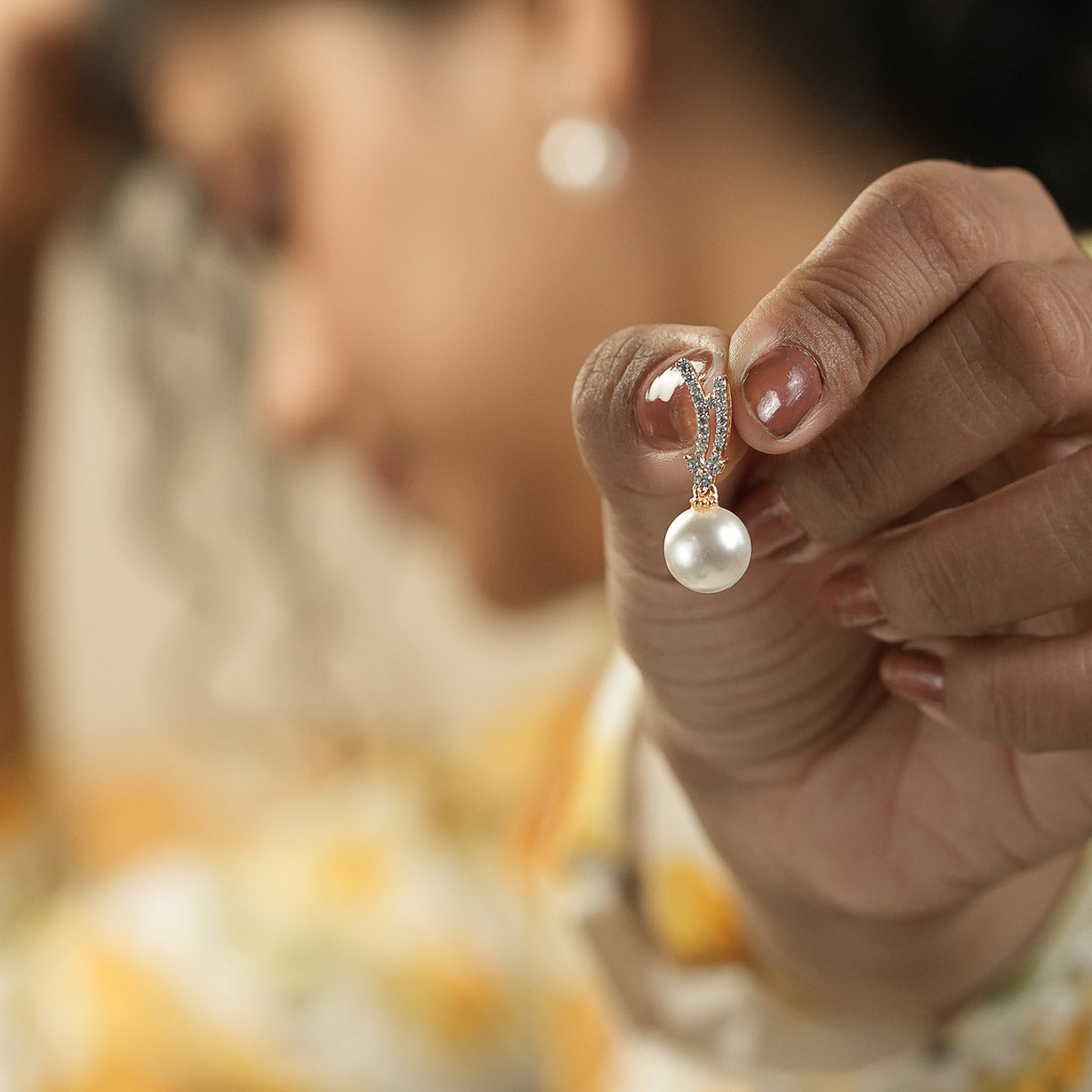 Pearl Radiance Gold-Plated Drop Earrings